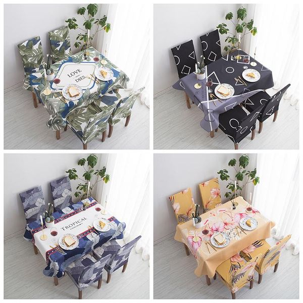 

table cloth modern style water resistant kitchen dining rectangular party covers home decor christmas ornaments