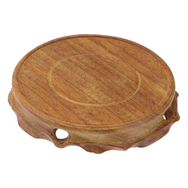 

vases 1pc wooden retro base home decorative flowerpot teapot statue