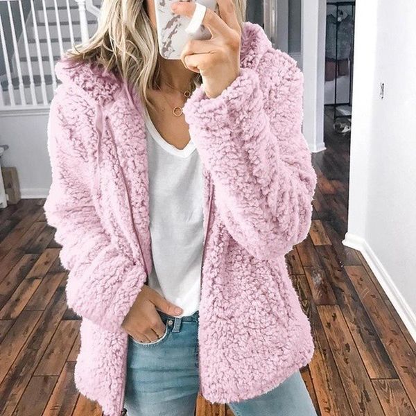 

women's hoodies & sweatshirts women fall solid color fleece warm thick velvet oversized hoodie zipper hooded pocket sweatshirt womens, Black