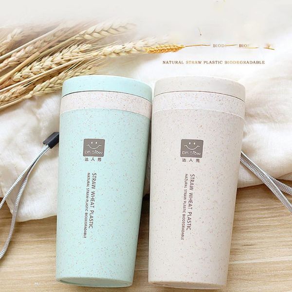 

water bottle 2021 summer sports fish nature hike kitchen wheat straw double insulated gift mug tumbler with lid eco-friendly