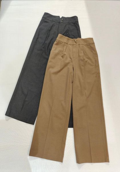 

women's pants & capris 2021 women fashion loose wool trousers 0902, Black;white