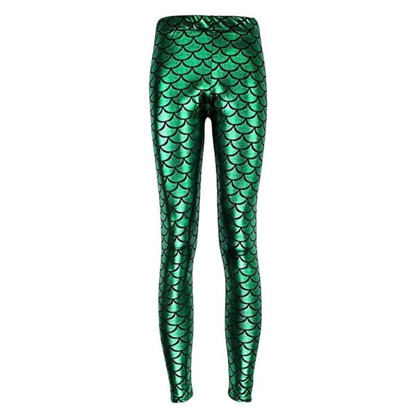 

women's leggings 1pc chic fish scale for woman, Black