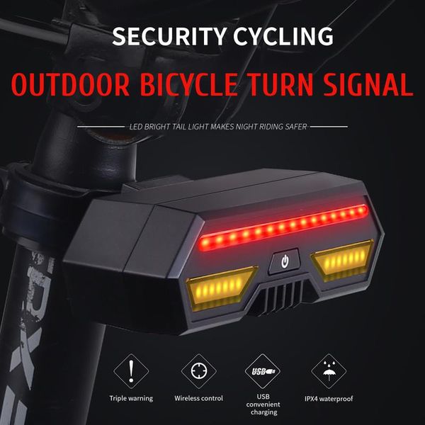 

bike lights accessories led bicycle tail light usb rechargeable remote steering indicator for luz bicicleta