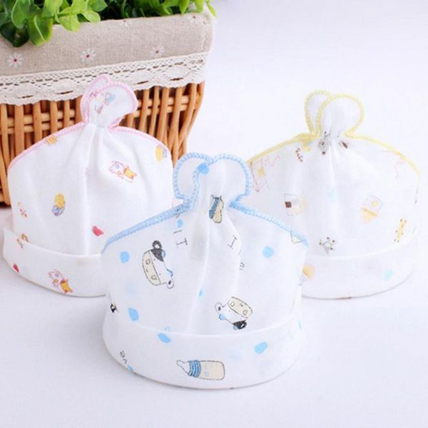 

caps & hats cute kids hat cap summer boys girls baby beanies cotton born toddler infant gauze empty top, Yellow