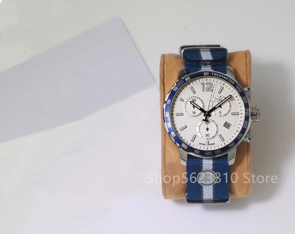 

wristwatches romantic couple multi-function luminous watches quartz crystal wrist watch calendar clock luxury men color matching canvas, Slivery;brown