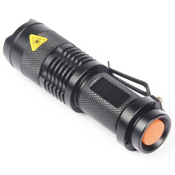 

portable red green blue white led torch adjustable zoomable waterproof focus blacklight q5 lamp light flashlights torches