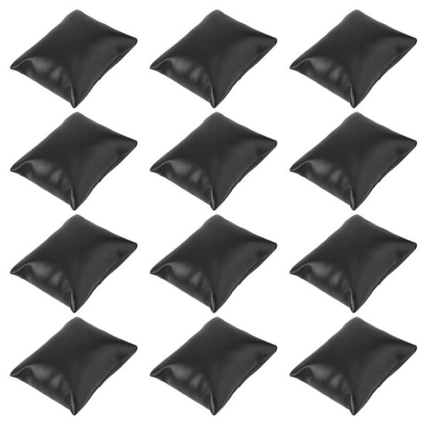 

watch boxes & cases 12pcs pu pillows practical useful comfortable display holders jewelry displays cushion for shop store, Black;blue