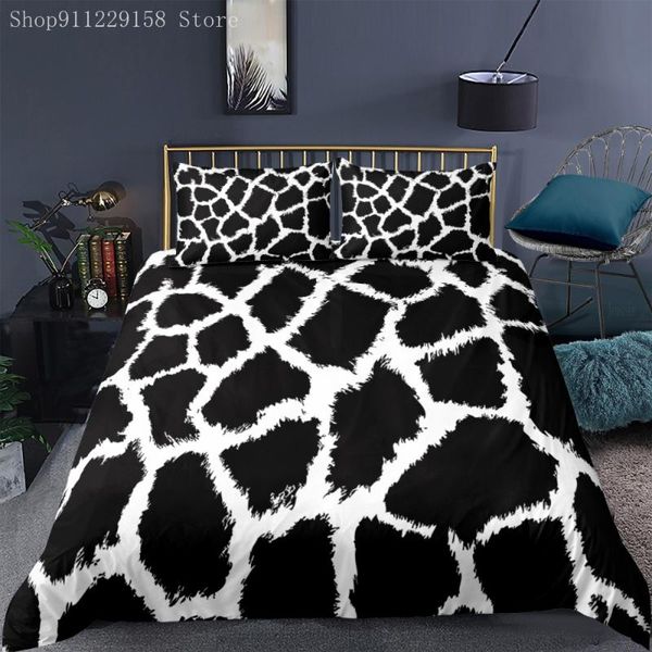 

bedding sets duvet cover ladies four seasons leopard print harajuku bedroom bed