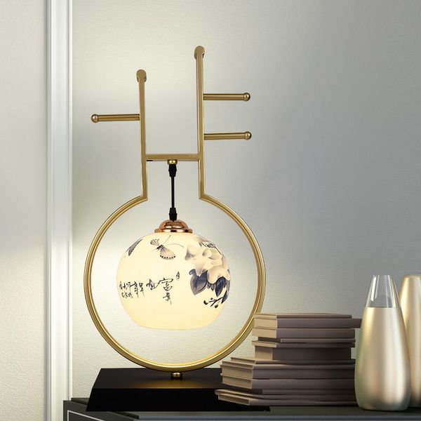 

table lamps modern chinese ceramic lamp creative bedroom bedside living room study desk classical ceramics lb030302
