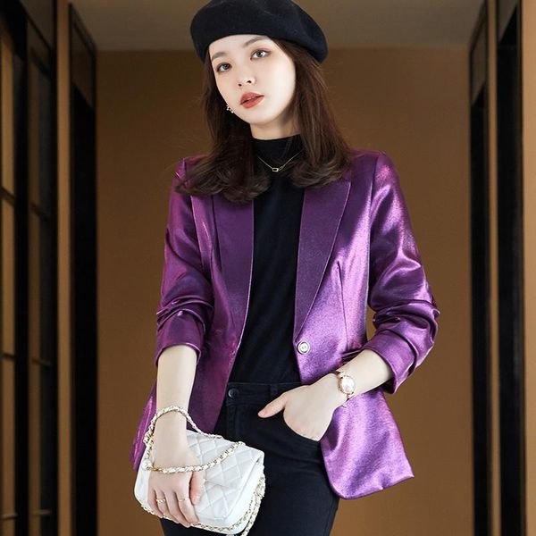 

women's suits & blazers ladies elegant formal jackets coat office work wear long sleeve spring autumn women business ol outwear blaser, White;black