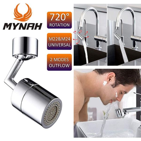 

other faucets, showers & accs mynah universal 720 degree rotatable splash filter faucet spray head anti kitchen tap water saving nozzle spra