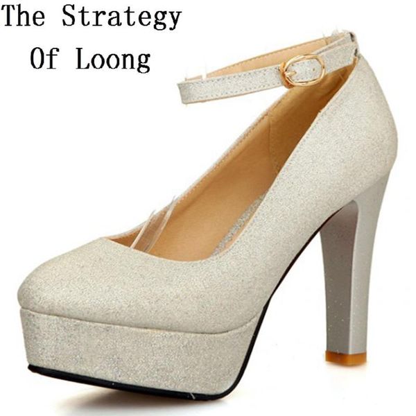 

women spring autumn nubuck leather thin high heel platform round toe ankle wrap fashion pumps plus size 35-52 sxq0722 dress shoes, Black