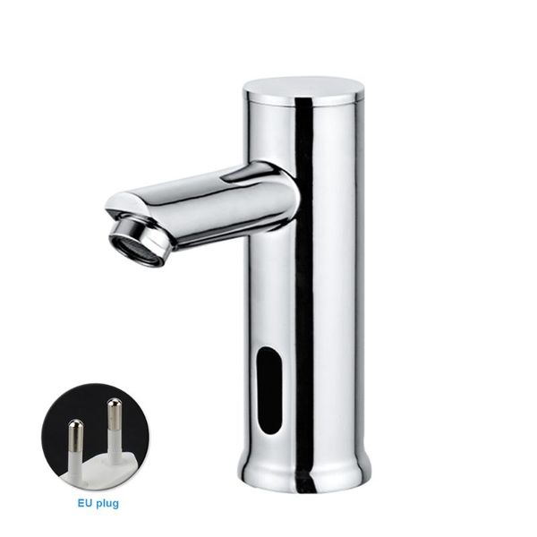 

brass tap cold automatic infrared sensor faucet bathroom basin sink touchless kitchen knob electronic water mixer home faucets