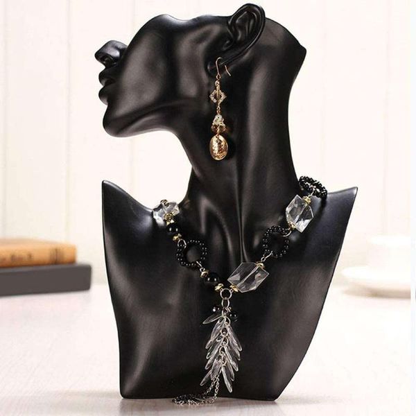 

gift wrap portrait earrings necklace stand jewelry display po props resin sideways model
