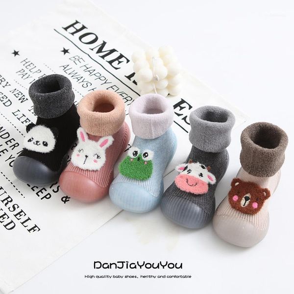 

first walkers autumn and winter mid-calf cartoon shoes breathable indoor cool cashmere children's wholesale yyz-611