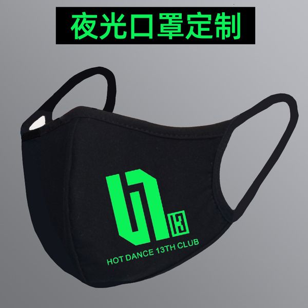 

cartoon luminous mask black cotton skull animation game akali