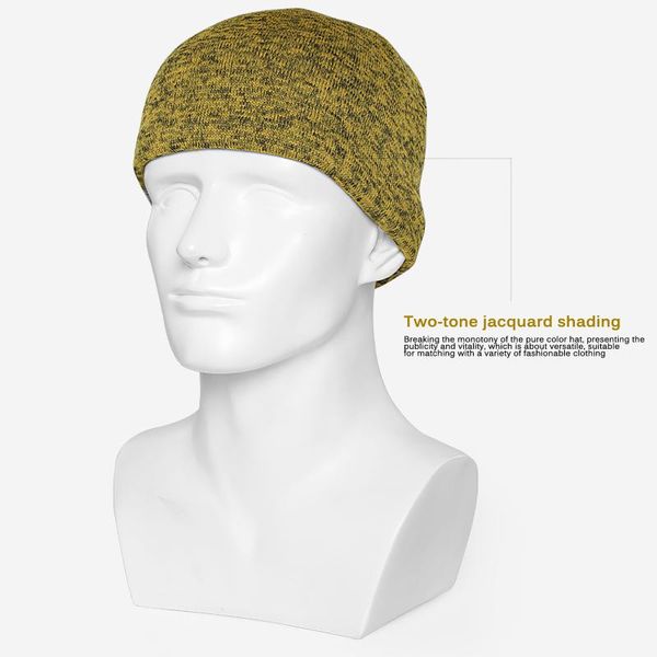 

cycling caps & masks outdoor comfortable winter women men warm soft polar fleece beanie hat skull fitted plain polyester elastic windproof c, Black