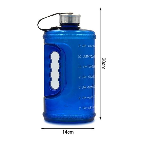 

water bottle large capacity kettle with precise time scale fitness for training camping running outdoor gym sports