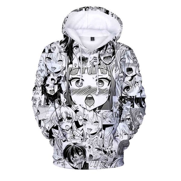 

homme sweatshirt 3d mens women harajuku japane anime men hoodie hip hop streetwear male, Black