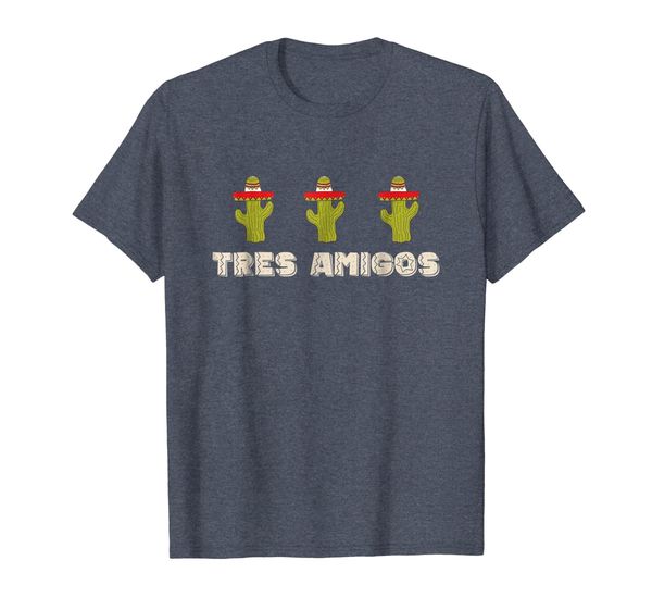 

tres amigos three cacti 3 friends funny trending shirt, White;black
