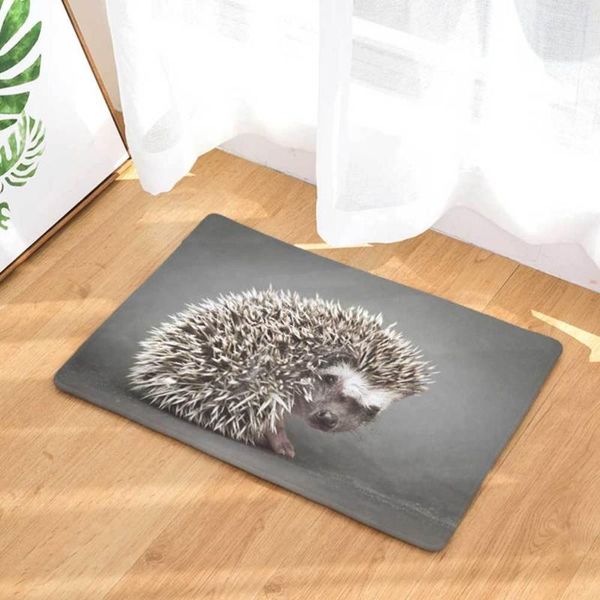

carpets hedgehog printed floor mat bathroom carpet kitchen decor skid resistance (style 1 size 40x60cm)