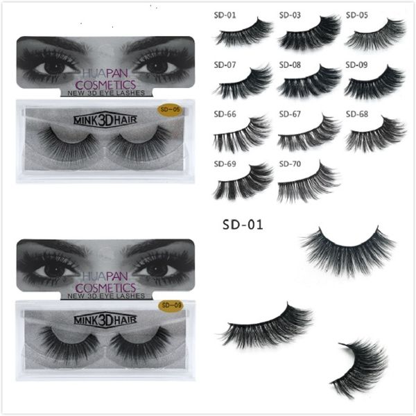 

dhl d3d mink eyelashes eye-lashes messy eye lash extension full strip lashes