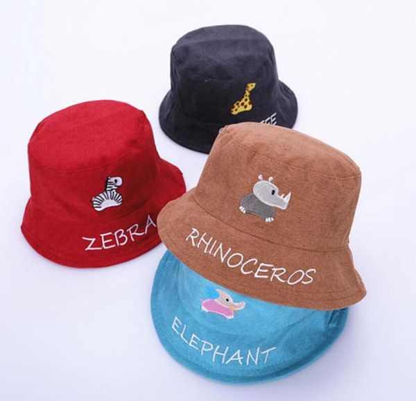 

cloches boys girls child hat bucket kids outdoor fisherman cap cartoon animal embroidery beach 2021 spring sun protective, Blue;gray
