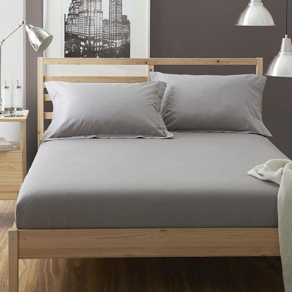

sheets & sets solid fitted sheet protective cover matte non slip fabric queen king size bed