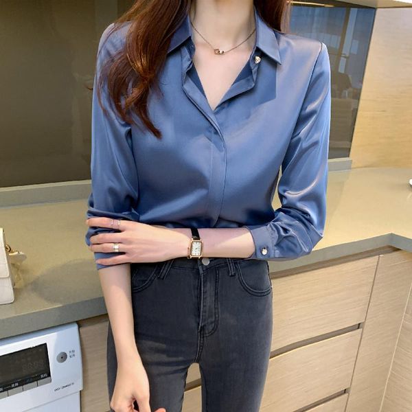 

men's casual shirts 2021 fashion solid color ladies women's blouses button up shirt long sleeves female loose street blusas mujer, White;black
