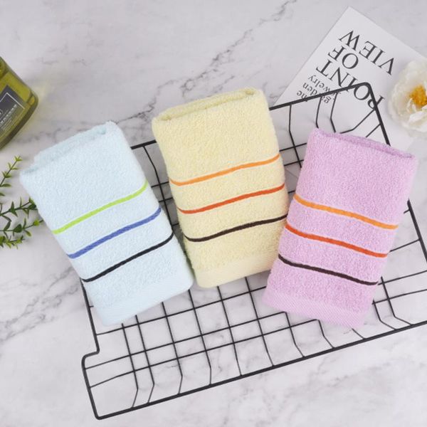 

towel 1pc 100% cotton adult's and children's family face soft absorbent washcloth household travel gym 34x75cm