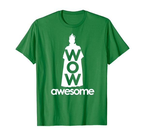 

king george wow awesome shirt funny tee, White;black
