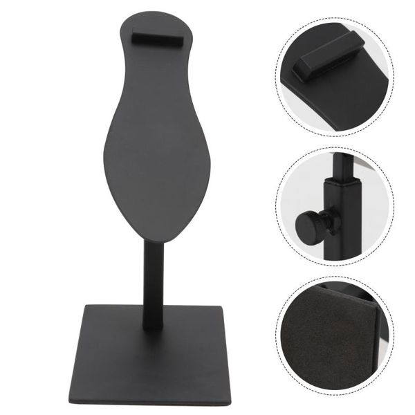 

hooks & rails 1pc shoe display rack high-heeled shoes shelf storage (black)