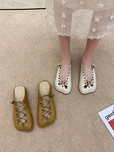 

low house slippers platform flat shoes female mules for women 2021 luxury slides cover toe pantofle summer designer soft pu, Black