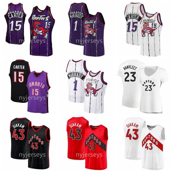

2021 basketball jerseys vince carter jersey kawhi leonard pascal siakam kyle lowry stitched size s-xxxl breathable quick dry white black mes, Black;red