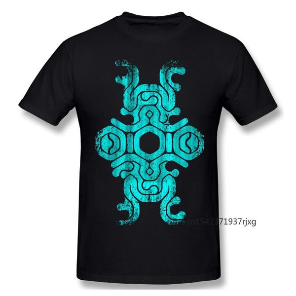 

men's t-shirts shadow of the colossus sigil mark weak point print funny t shirts men fashion streetwear, White;black