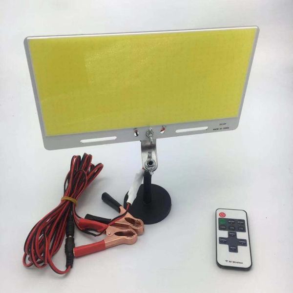 

strip dc12v 50w cob led camping outdoor lights lantern lamp night fishing road trip with rf controller and bag panel