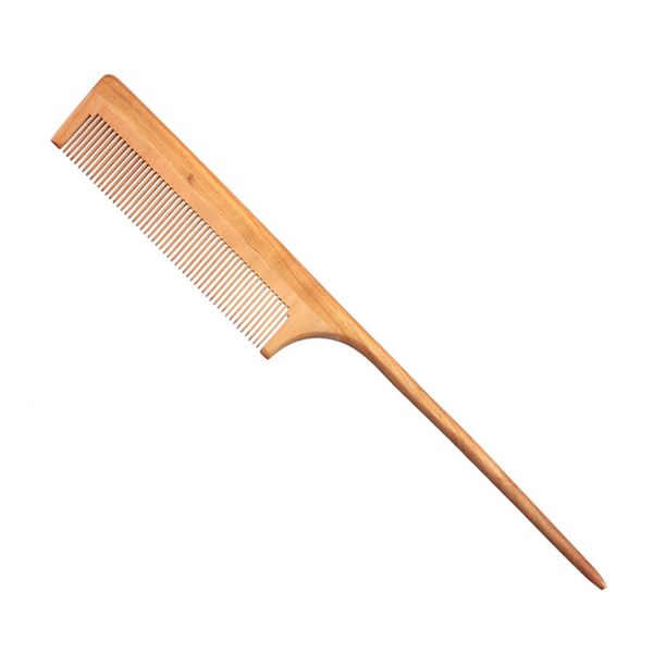 

protable 22cm longth wooden combs hair brushes wood tail comb, Silver