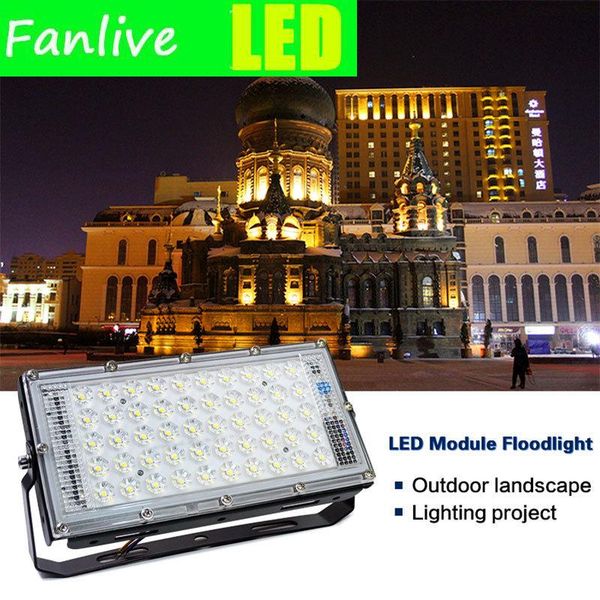 

floodlights 10pcs 50w waterproof landscape lighting ip65 flood outdoor light floodlight street lamp 220v 240v led spotlight
