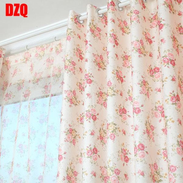 

curtain & drapes korean style blackout printed curtains for bedroom living room idyllic small floral tablecloths french window