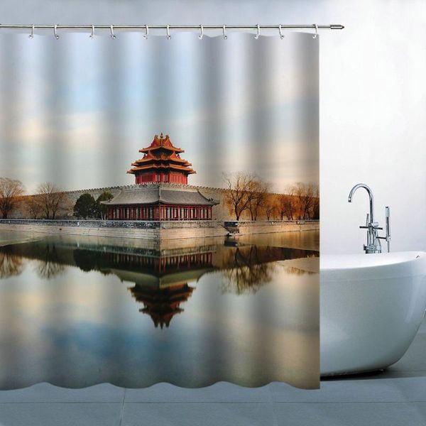 

shower curtains china ancient rampart house decor curtain bathroom waterproof bath creative personality