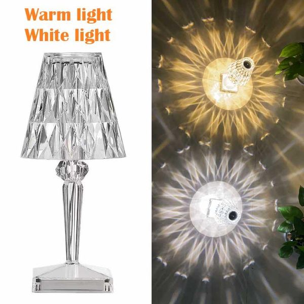 

table lamps italy romantic touch sensor bedside lamp crystal diamond bedroom decoration usb rechargeable