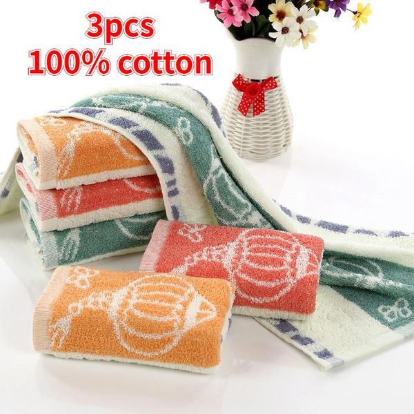 

3pcs wholesale 100% cotton yarn-dyed jacquard lantern flower towel custom logo face wash daily necessities super absorbent