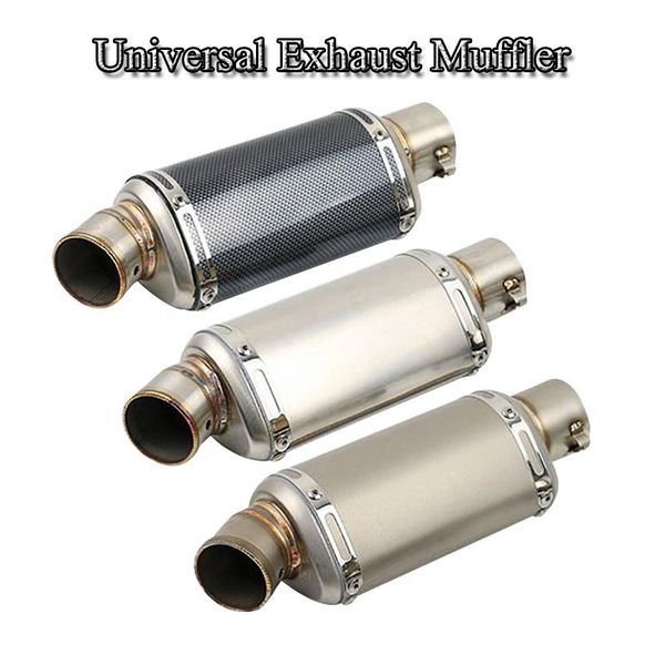

motorcycle exhaust system 38-51mm universal muffler pipe with db killer stainless steel vent slip on atv modified
