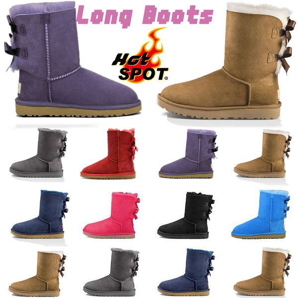 

discount warm winter vgg boot bow women snow long boots ankle ladies girls brown grey black chestnut beautiful womens casual booties woman s