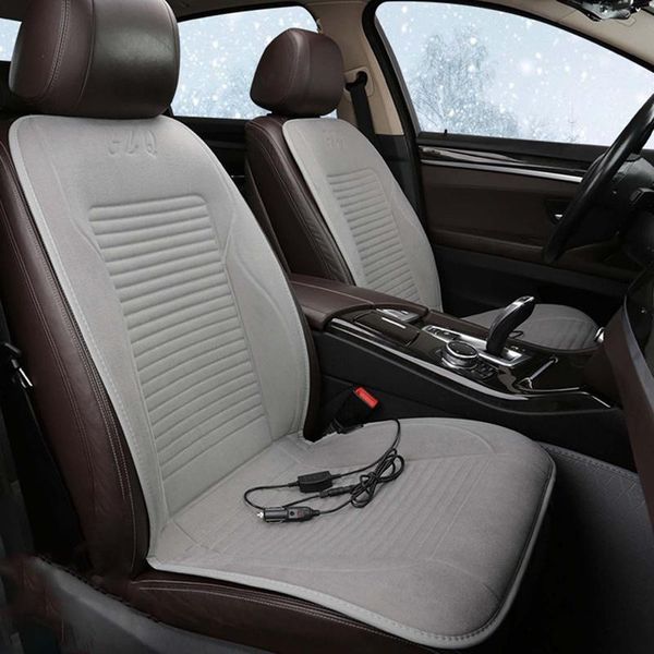 

car seat covers heating cushion winter electric short plush 12v universal