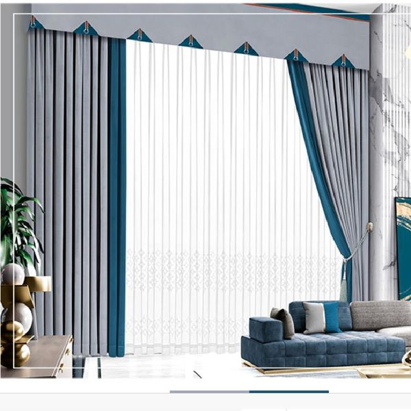 

curtain & drapes luxury nordic style velvet curtains for living room bedroom modern minimalist blackout solid color valance decoration