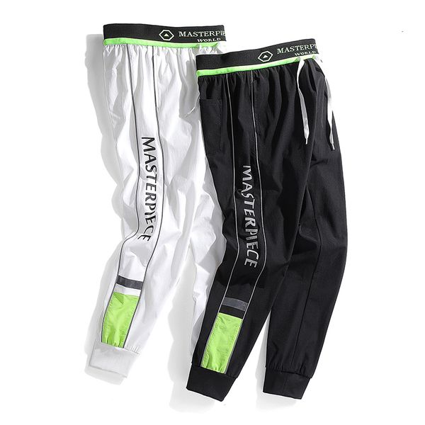 

is hare joggers hip streetwear young men's fashionable masculine pants, Black