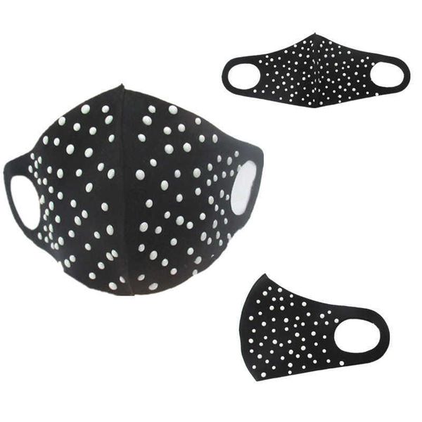 

fashion star nightclub party ceramic pearl mask