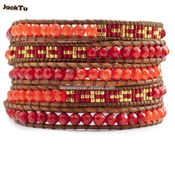

tennis coral beads seed wrap bracelet for woman style, Golden;silver