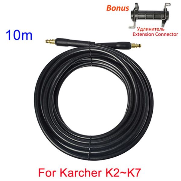 

watering equipments high pressure cleaner hose pipe tube for karcher k2~k7 6m/10m+bujoint water tap connector accessories